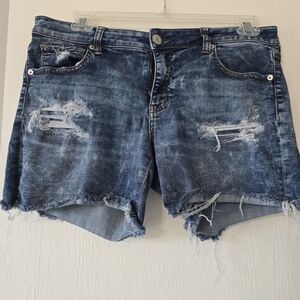 Distressed Denim Women Shorts